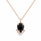 Ehtekomplekt naistele „Leonora II (Jet)“ Preciosa® kristallidega