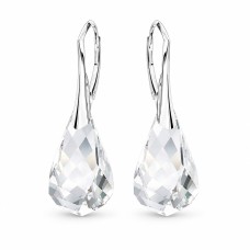 925 Sterling Silver Earrings “Helix” created with Crystals by Swarovski®