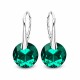 Naiste kõrvarõngad Diamond Sky „Marianne (Emerald)“ koos Swarovski kristallidega