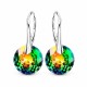 Hõbedased kõrvarõngad „Marianne (Vitrail Medium)“ Swarovski® kristallidega