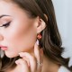 Earrings “Glare IV (Padparadscha)” created with Crystals by Swarovski®