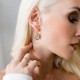 Kõrvarõngad naistele DiamondSky „Taevapiisk (White Patina)“ Swarovski® kristallidega