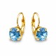 Серьги «Великолепие (Aquamarine Blue)» с кристаллами Swarovski®