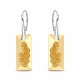 Hõbekomplekt „Growing Crystal II“ (Golden Shadow) 925 hõbedast Swarovski® kristallidega