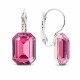 Серьги «Лурдес (Rose Diamond Touch Light)» с кристаллами Swarovski®