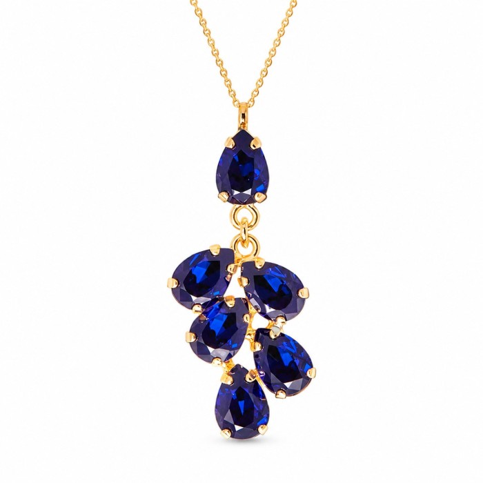 Ehtekomplekt naistele „Amber II (Dark Indigo)“ Preciosa® kristallidega