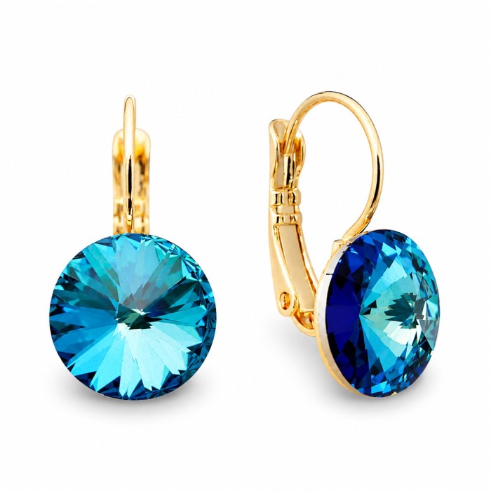 Komplekt naistele DiamondSky „Clarice II (Bermuda Blue)“ Swarovski® kristallidega