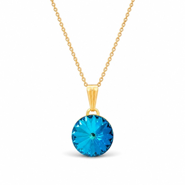 Komplekt naistele DiamondSky „Clarice II (Bermuda Blue)“ Swarovski® kristallidega