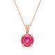 Кулон «Юнона (Lotus Pink DeLite)» с кристаллами Swarovski®