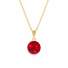 Pendant “Clarice II (Light Siam)” created with Crystals by Swarovski®