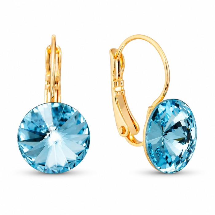 Женский комплект «Кларис II (Aquamarine Blue)» с кристаллами Swarovski®