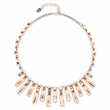 Naiste kaelakee Diamond Sky „Marie Antoinette (Golden Shadow)“ koos Swarovski kristallidega