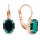 Earrings “Baroque Mirror” (Emerald) adorned with Crystals by Swarovski®