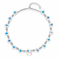 Naiste kaelakee Diamond Sky „Vortex (Aurora Borealis)“ koos Swarovski kristallidega