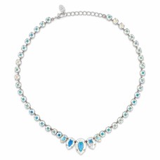 Naiste kaelakee Diamond Sky „Leonora (Aurora Borealis)“ koos Swarovski kristallidega