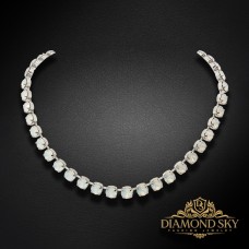 Naiste kaelakee Diamond Sky „Classic (White Opal)“ koos Swarovski kristallidega
