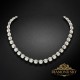 Naiste kaelakee Diamond Sky „Classic (White Opal)“ koos Swarovski kristallidega