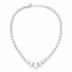 Naiste kaelakee Diamond Sky „Leonora (White Opal)“ koos Swarovski kristallidega
