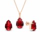 Женский комплект «Венус II (Siam)» с кристаллами Swarovski®