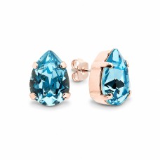 Earrings “Venus II” (Aquamarine) embellished with Crystals by Swarovski®