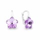 Naiste kõrvarõngad Diamond Sky „Sunny Flower II (Violet)“ koos Swarovski kristallidega