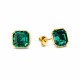 925 Sterling Silver Earrings “Imperial II (Emerald)” created with Crystals by Swarovski®