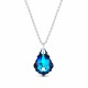 Hõbedane ripats „Baroque V (Meridian Blue)“ Swarovski® kristallidega