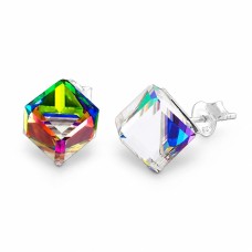 925 Sterling Silver Earrings “Rubicon II (Vitrail Medium)” created with Crystals by Swarovski®