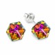 925 Sterling Silver Earrings “Rubicon II (Vitrail Medium)” created with Crystals by Swarovski®