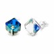 925 Sterling Silver Earrings “Rubicon II (Bermuda Blue)” created with Crystals by Swarovski®