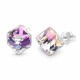 Hõbedased kõrvarõngad „Rubicon II (Vitrail Light)“ Swarovski® kristallidega