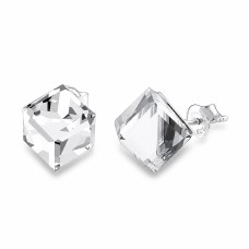 925 Sterling Silver Earrings “Rubicon II (Comet Argent Light)” created with Crystals by Swarovski®
