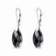 Naiste kõrvarõngad Diamond Sky „Enchanté (Jet)“ koos Swarovski kristallidega