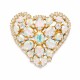 Pross naistele DiamondSky „Crystal Heart II (Aurora Borealis)“ Swarovski kristallidega