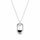Naiste kaelakee DiamondSky „Symbiosis (Silver Night)“ Swarovski kristallidega