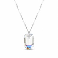 Naiste kaelakee DiamondSky „Symbiosis (Aurora Borealis)“ Swarovski kristallidega