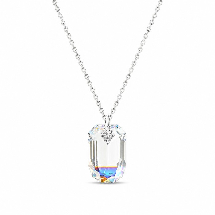 Naiste kaelakee DiamondSky „Symbiosis (Aurora Borealis)“ Swarovski kristallidega