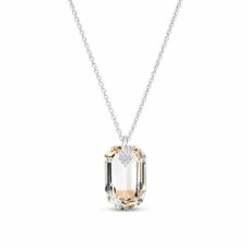 Naiste kaelakee DiamondSky „Symbiosis (Golden Shadow)“ Swarovski kristallidega
