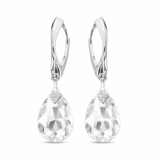 925 Sterling Silver Earrings “Moon Shine” dazzling with Crystals by Swarovski®