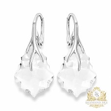 925 Sterling Silver Earrings “Baroque VI” dazzling with Crystals by Swarovski®