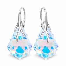 Naiste kõrvarõngad Diamond Sky „Baroque VI (Aurora Borealis)“ koos Swarovski kristallidega