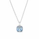 Серебряный кулон 925 пробы «Ослепительный Блеск (Aquamarine)» с кристаллами Swarovski®