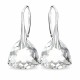 Серебряные серьги 925 пробы «Вечерний Блеск» с кристаллами Swarovski®