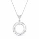 Naiste kaelakee DiamondSky „Cosmic Ring“ Swarovski kristallidega