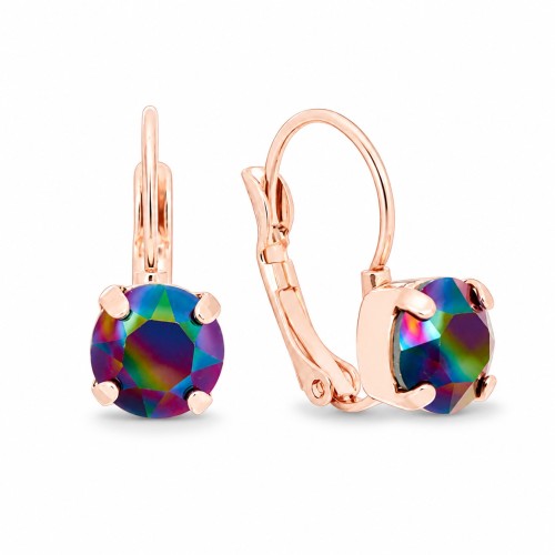 Kõrvarõngad „Glory II (Rainbow Dark)“ Swarovski® kristallidega
