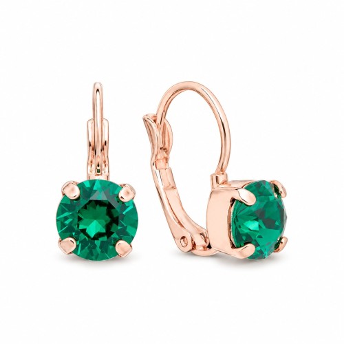 Kõrvarõngad „Glory II (Emerald)“ Swarovski® kristallidega