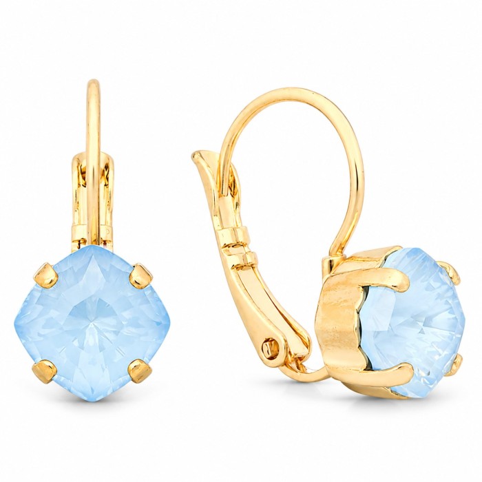 Ehtekomplekt naistele „Magical Square (Sky Ignite)“ Swarovski® kristallidega