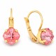 Ehtekomplekt naistele „Magical Square (Maroon Ignite)“ Swarovski® kristallidega