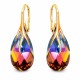 925 Sterling Silver Earrings “Baroque VII” (Volcano) dazzling with Crystals by Swarovski®