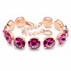 Браслет "Вортекс (Fuchsia)" с кристаллами Swarovski®